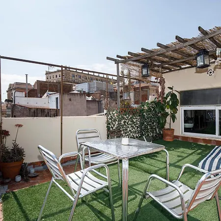 Luminous Floor With Terrace Apartment Barcelona