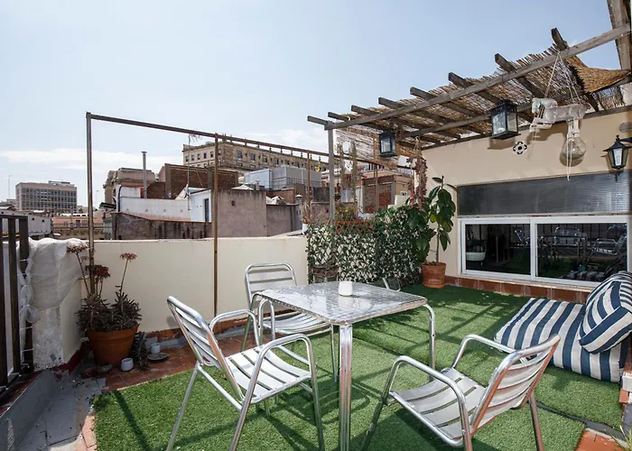 Luminous Floor With Terrace Apartment Barcelona